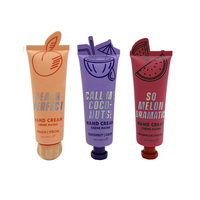 75ml Tube Custom Hand Cream Lotion Skincare Packaging Squeeze Soft Plastic Octagonal Cap Cosmetic Hand Cream Packaging Tube