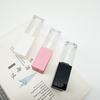 5ml Pink White Black Empty Custom Colored Lip Gloss Tube Container Square Lip Gloss Tubes With Wand