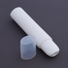 White Round Oval Custom Empty Plastic Cream Squeeze Cosmetic Packaging Tubes Center Twist Cap Special Function Head Flat Tube