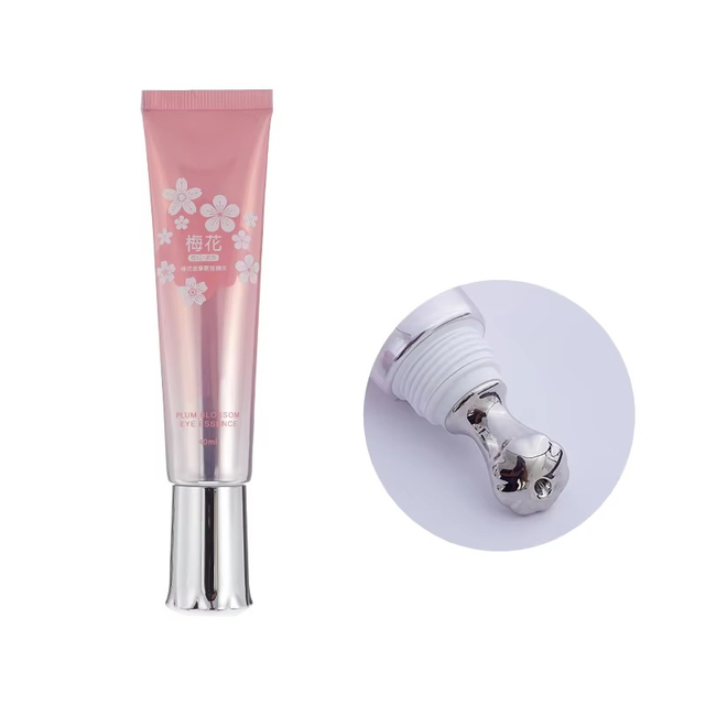 Wholesale Supply ABL Plastic Eye Cream Tube Cosmetic Packaging Screw Cap ABL Cream Tube with Zinc Metal Applicator