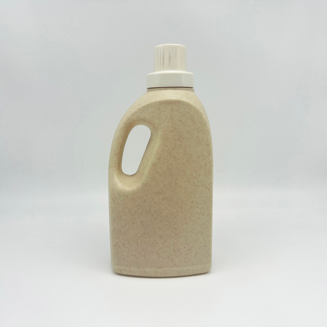 1.5L Eco Friendly Shampoo Biodegradable Recycling Wheat Straw Plastic Bottle Liquid Packaging Empty Laundry Detergent Bottle