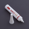 Wholesale D16mm 10ml Small Capacity Cosmetic Plastic Tube Serum Or Ointment Gel White Plastic Tube with Long Nozzle 