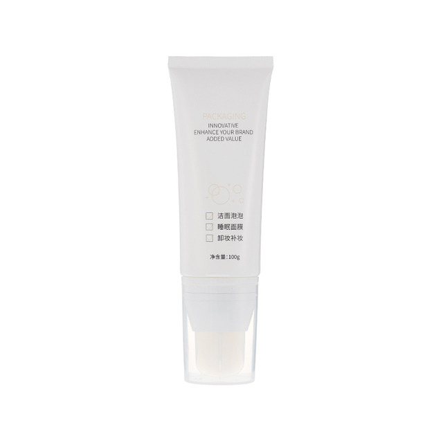 Custom Cosmetic Tube Special Silicone Head Plastic Oval Tube Cosmetic Squeeze Tube with Silicone Applicator