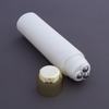 Skincare Packaging PE Triple Roller Ball Cream Tube Cosmetic Plastic Empty Tube with 3 Steel Applicator