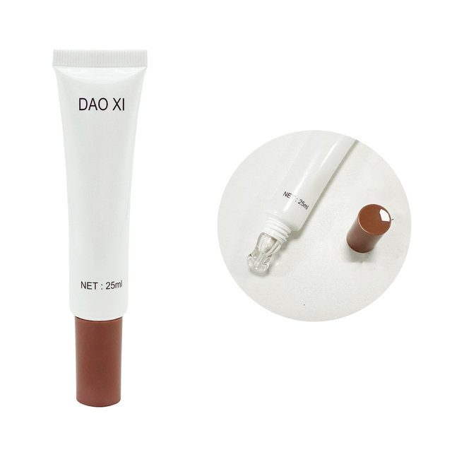 10g 15g D19mm Empty Lip Gloss Squeeze Soft Tube With Silicone Applicator Massage Head