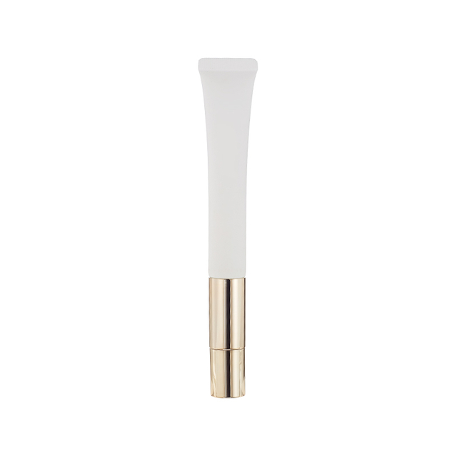 Cosmetic Fillable Eye Cream Tube with Vibration Metal Applicator