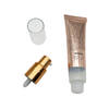 Hot Stamping clear Makeup Skincare Cosmetic Packaging Tube BB Cream Airless Squeeze Tube with Pump