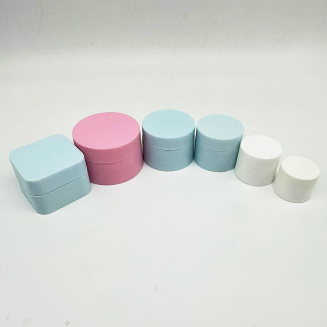 Wholesale Plastic Makeup White Black Pink 5g 15g 20g 30g 50g Cream Jar Packaging Lip Containers PP Square Ronud Cosmetic Jars