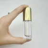 Customize Unique Gold Sliver Round Makeup Containers Thick Wand Tube Empty Lip Gloss Tubes 6ml