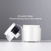 15ml 30ml 50ml Plastic Airless Pump Jar Refillable Bottle Empty Cosmetic Packaging Face Cream Jar 