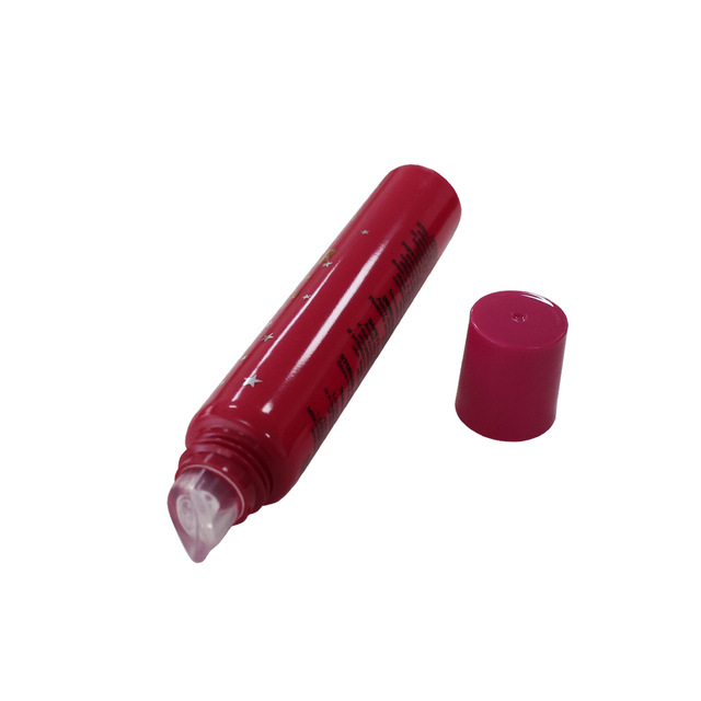 Empty Squeeze Hot Stamping Soft Cosmetic Tube Lipstick Lipgloss Lipbalm with Soft Silicone Applicator
