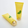 Custom Printing Yellow 50ml Cosmetic PE Packaging Squeeze Cream Soft Plastic Cosmetic Tube Empty Hand Cream Body Lotion Tube