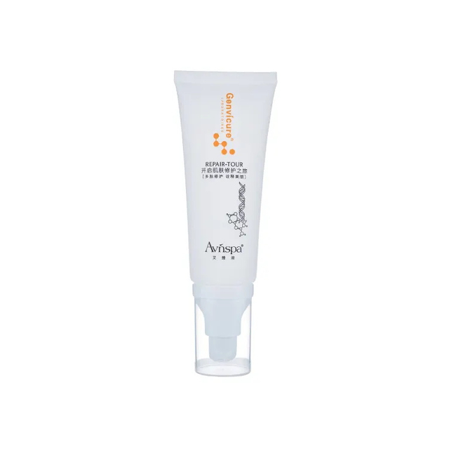 White Container Empty Airless Lotion Pump Tube Packaging for Skincare And Cosmetic Products