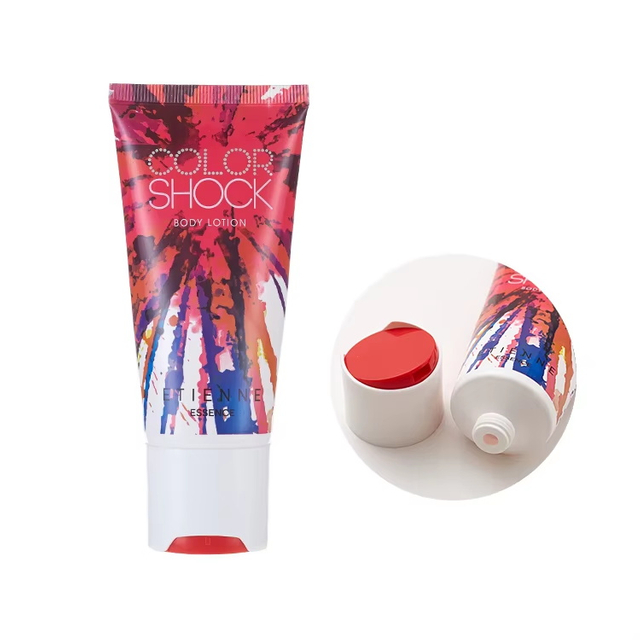 Custom Design Colorful Soft Mockup Cosmetic Tube Packaging 70ml Qianqiu Cap Body Lotion Squeeze Tube