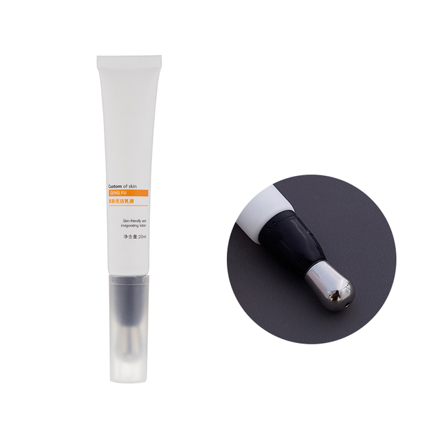 High Quality 10-30ml Empty Skincare Plastic Face Cream Eye Cream Pe Tube with Massage Metal Applicator