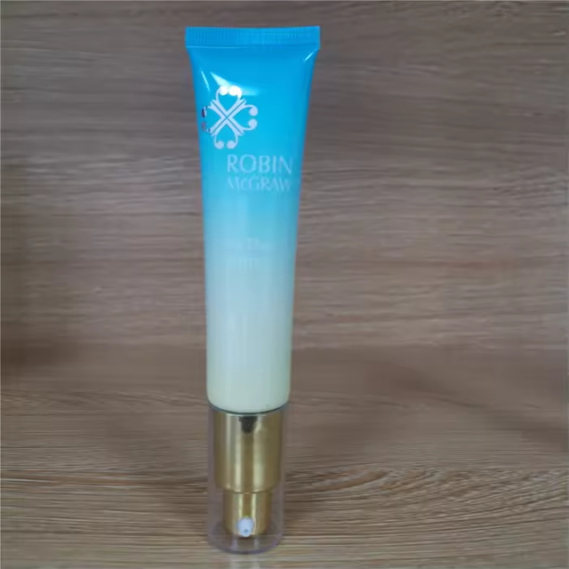 D25mm Cosmetic Cream Airless Pump Tube Eye Cream Squeeze Cosmetic Plastic Tube with Airless Pump