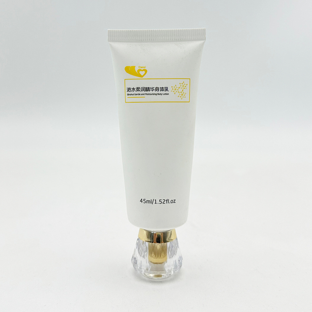 Body Cream Soft Tube Nozzle Plastic Squeeze Body Lotion Tube with Acrylic Cap