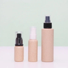 Eco-Friendly Lotion Cream Shampoo Bottle 30ml 50ml 100ml Wheat Straw Round Travel Squeeze Biodegradable Cosmetic Plastic Bottle