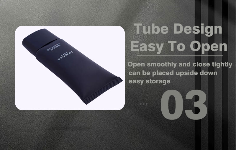 Sunscreen packaging cosmetic tube
