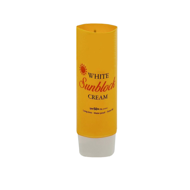Package Squeeze Cream Tube Sunscreen Soft Flat Oval Sunblock Tube Empty Tube Cosmetic Packaging Skin Care Sunscreen
