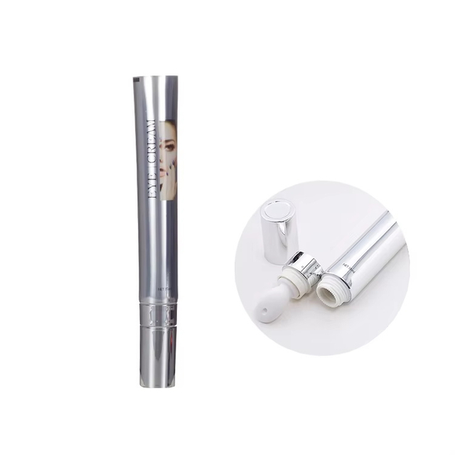 Cosmetic ABL Tube Packaging Squeeze Aluminum Plastic Tube Lip Gloss Lip Balm Eye Cream with Slant Lip Creamic Applicator