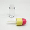 Empty Cute Mini 5ml Lipstick Tube Lipgloss Packaging Bottles Clear Lip Gloss Tubes with Brush Applicator Wand