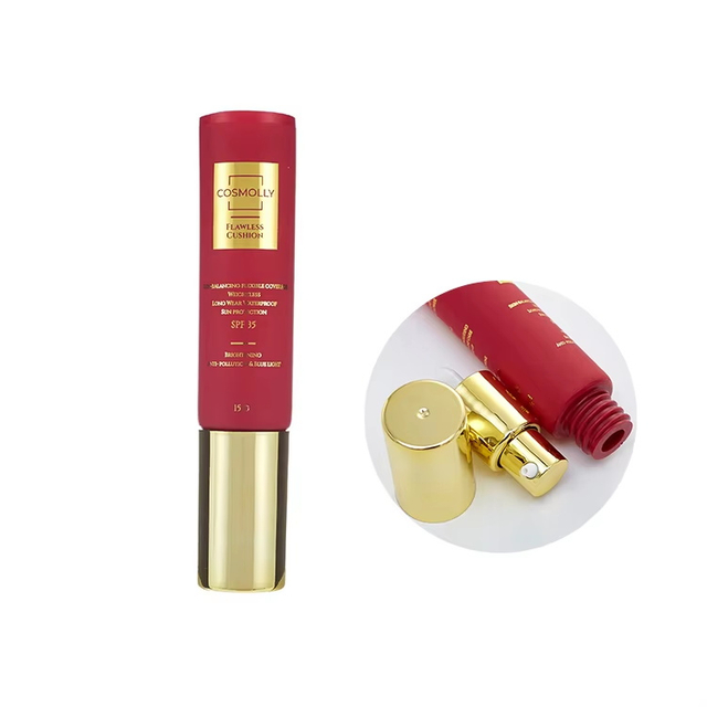 Electroplated Containers Packaging Soft Empty Cosmetic Squeeze Tube Skincare Airless Pump Tube Pack
