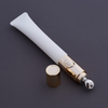 Cosmetic Fillable Eye Cream Tube with Vibration Metal Applicator