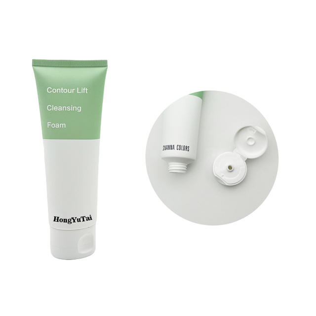 Empty Face Cream Packaging Plastic Squeeze Cosmetic Packaging Skincare Cream Lotion Tube with Flip Top Cap