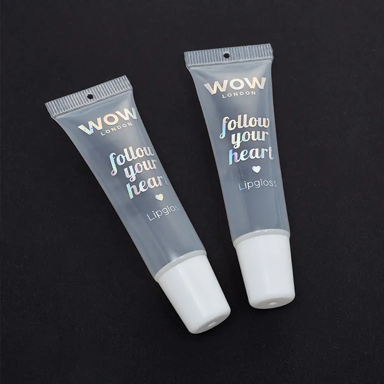 Clear lipgloss squeeze tube