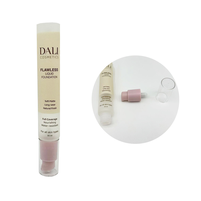 Foundation Makeup Hand Cream Body Cream Skincare Cosmetic Tube Round 30ml Airless Pump Tube