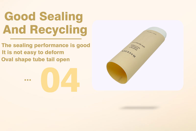 Sunscreen packaging cosmetic tube
