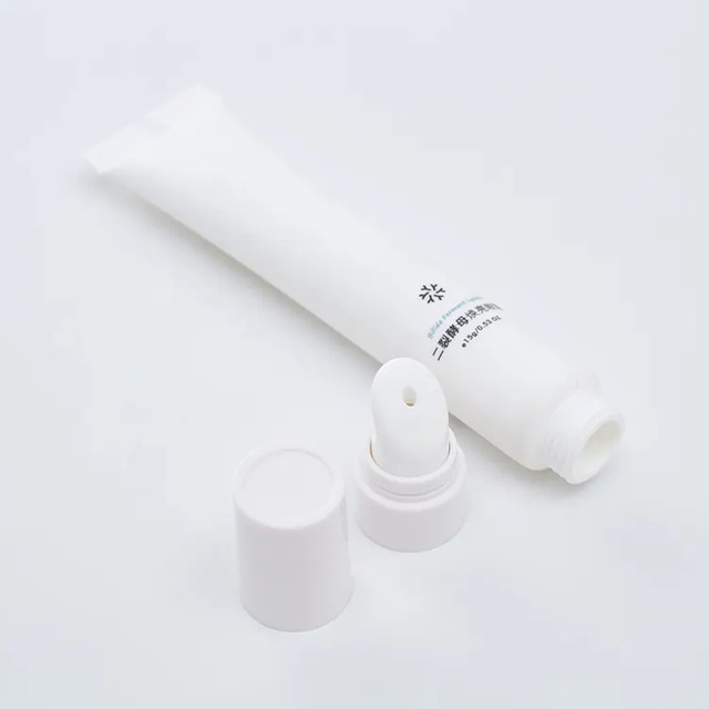 China Empty Plastic Eye Cream Tube Packaging Massage 15ml Eye Cream Tube with Ceramic Head