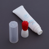 15ml White Color Empty Printing Custom Logo Makeup Squeeze Lip Gloss Tube with Soft Silicone Applicator