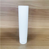 China Factory Empty Round Tail Open Unsealed Flip Top White Glossy Cosmetic Face Wash Facial Cleanser Soft Squeeze Tube