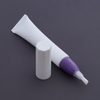 Plastic Cosmetic Tube Packaging with Brush Tip Lip Gloss Squeeze Tube with Brush Applicator