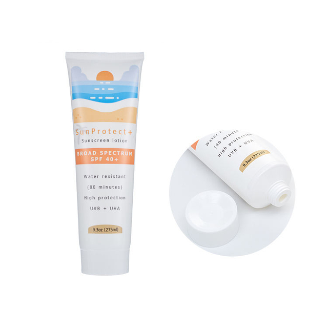 Soft Tube Sunscreen Cream Packaging Screw Cap Sunscreen Lotion Containers Cosmetic Plastic Squeeze Tube Packaging
