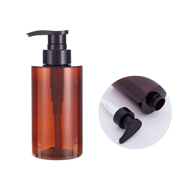 PET Cosmetic Round Bottle with Lotion Pump