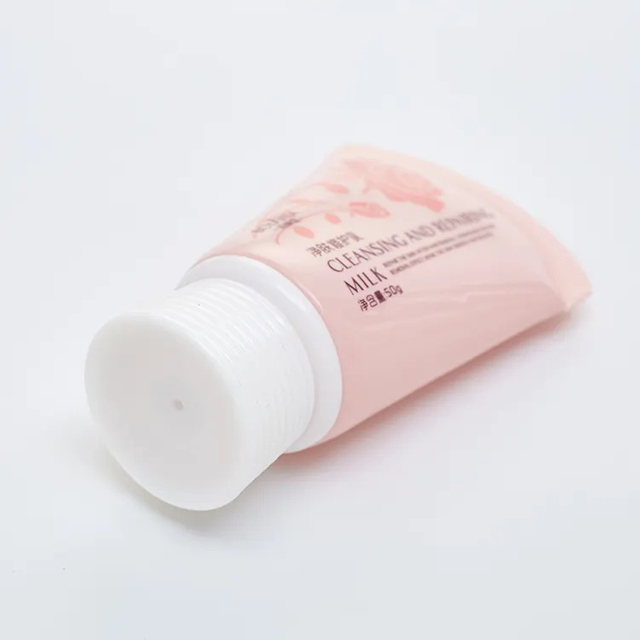 50ml Pink Screw Cap Squeeze Mockup Tube Empty Cosmetic Body Lotion Plastic Tube