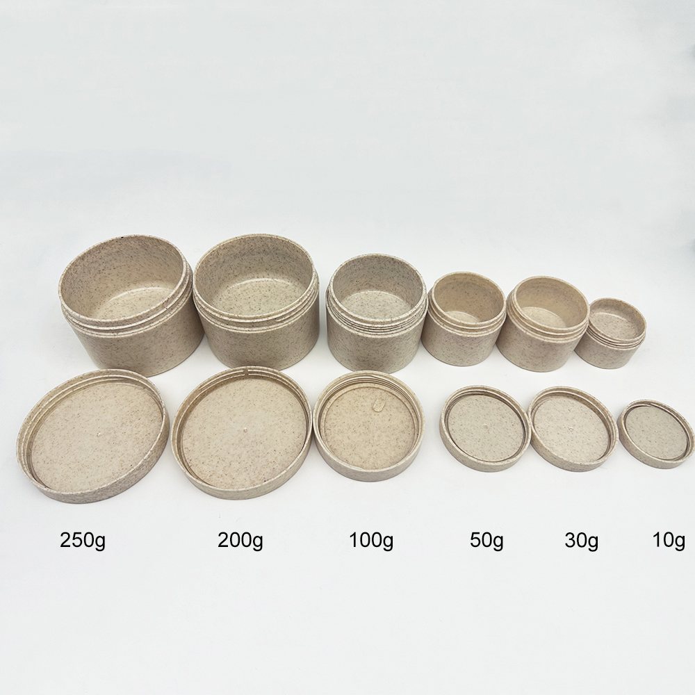 wheat straw cosmetic jar