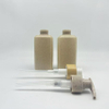 Wholesale Eco Friendly Recycle 300ml Wheat Straw Mockup Bottle Biodegradable Cosmetic Packaging Wheat Straw Bottle