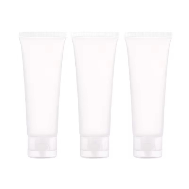 Transparent Soft Squeeze Plastic Tube Empty Plastic Pe Shampoo Body Lotion Cosmetics Plastic Tube With Flip Cover