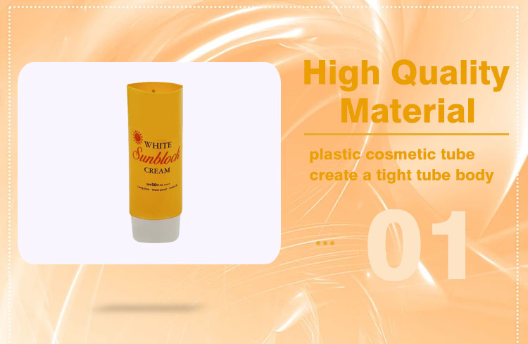 Sunscreen packaging cosmetic tube