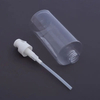 Transparent Flat Round Shoulder Shampoo and Conditioner Pump Bottle Cosmetic Plastic Pet Bottle With Pump