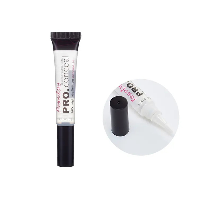 Soft Clear Long Nozzle Squeeze Plastic Concealer Nail Cosmetic Packaging Tube with Transparent Plastic Dropper