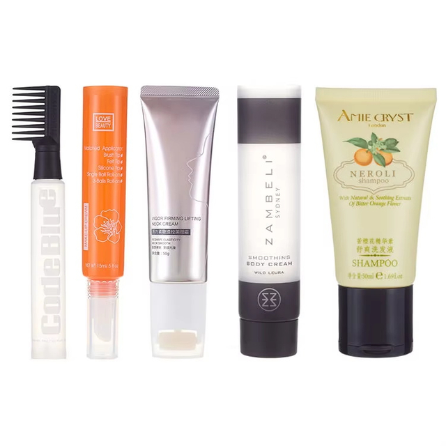 Various Custom Skincare Soft Squeeze Makeup Hose Empty Plastic Cosmetic Tube Packaging 