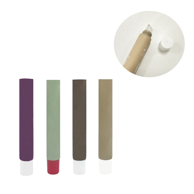 Customized 5-20ml Soft Tip Squeeze Lip Gloss Balm Tubes with Silicone Massage Head Applicator