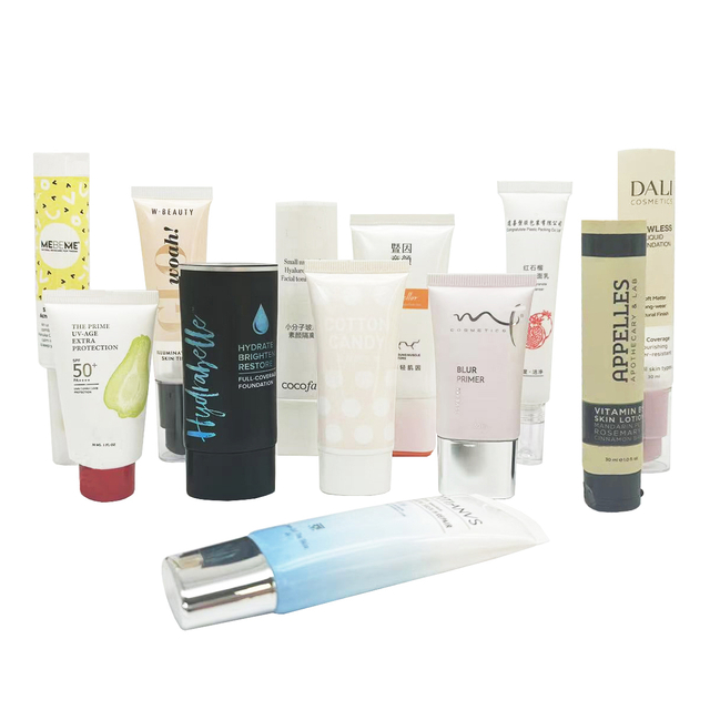 30ml Custom Oval Flat Round ABL Plastic Airless Pump Dropper Top Hand Body Lotion Cream Squeeze Tube Empty Cosmetics Soft Tube
