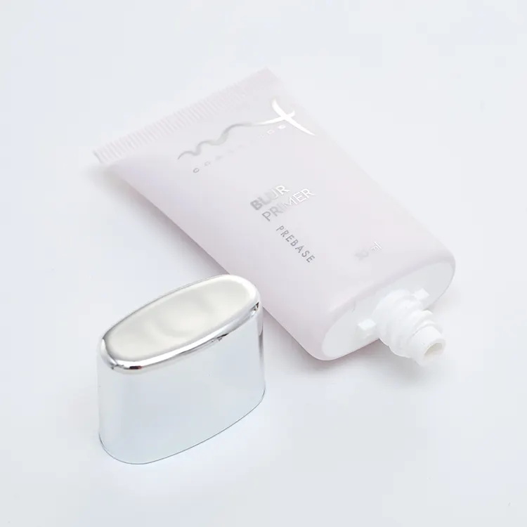 Oval cosmetic tube