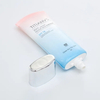 Glossy Foundation BB Cream Sunscreen Oval Cosmetic plastic package Tube with Silver Screw Top